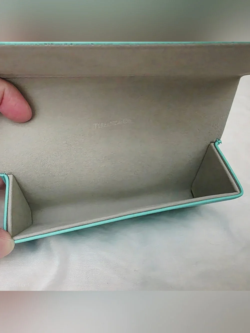 Tiffany & Co. Signature Blue Leather Eyewear Case and Silky Lens Cleaning Cloth